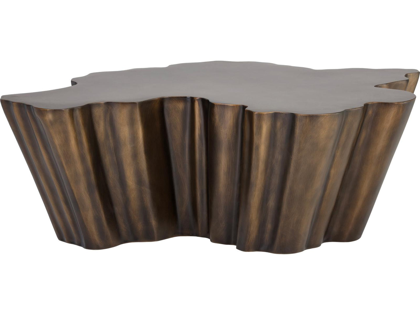 Lynx Organic Shape Coffee Table in Antique Bronze