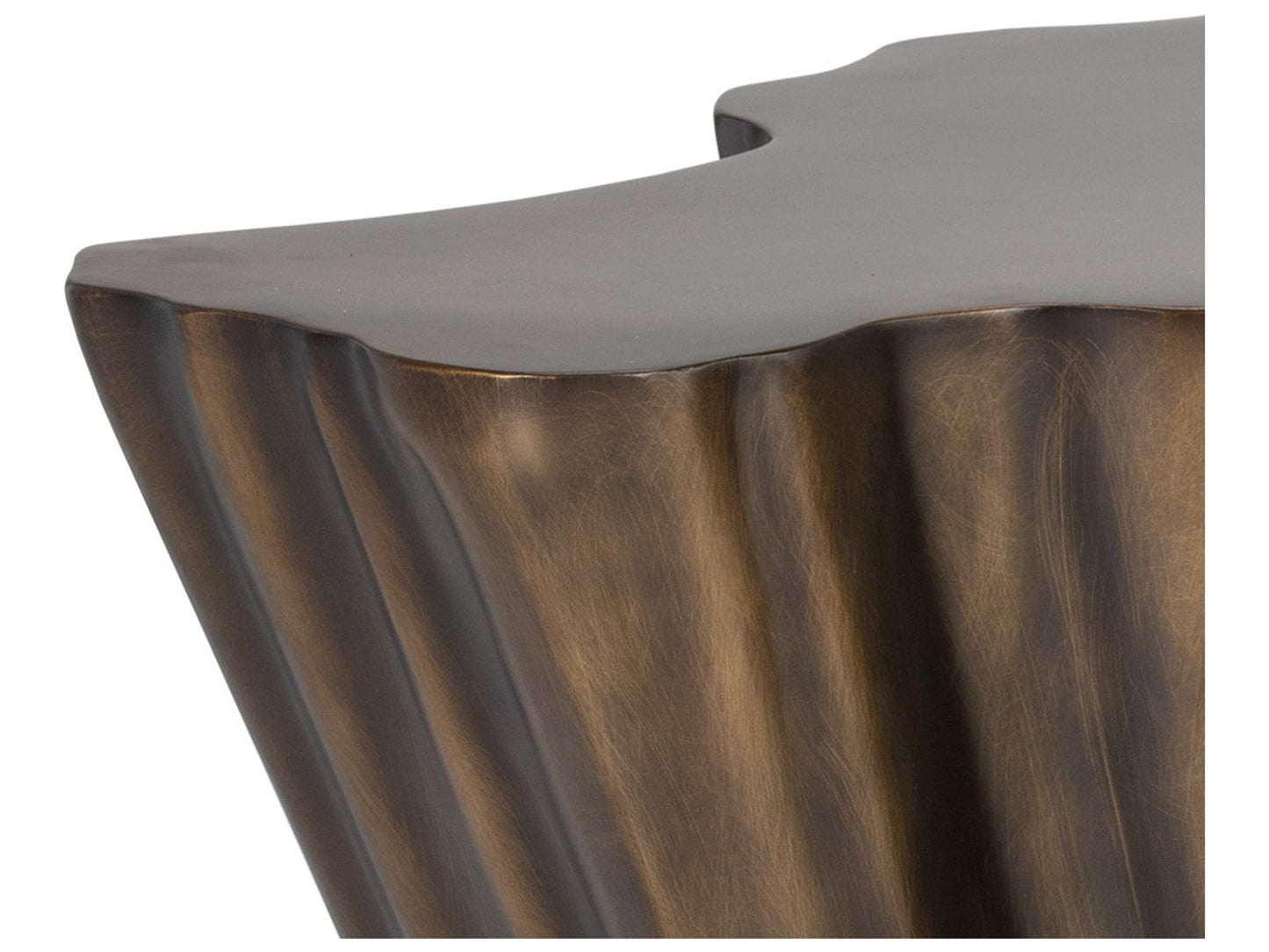 Lynx Organic Shape Coffee Table in Antique Bronze