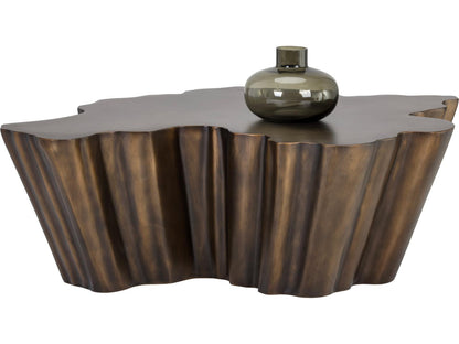 Lynx Organic Shape Coffee Table in Antique Bronze