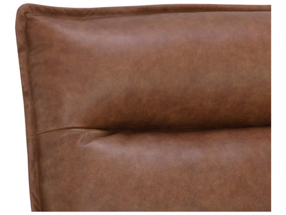 Colson Swivel Brown Leather Accent Chair