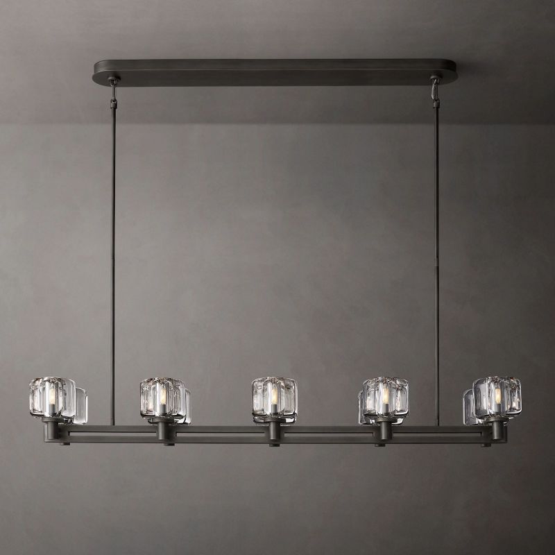 Sebendor Double Linear Chandelier 54"