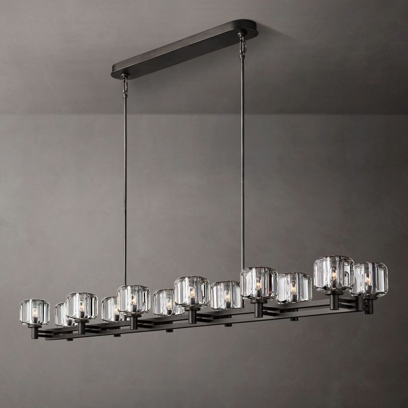 Sebendor Double Linear Chandelier 72"