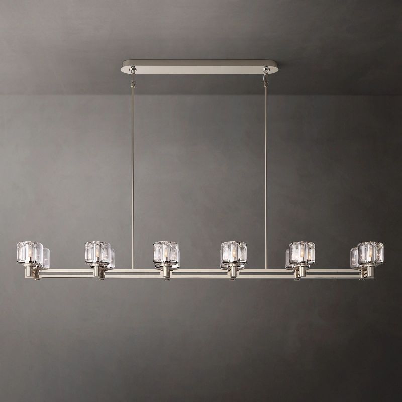 Sebendor Double Linear Chandelier 72"