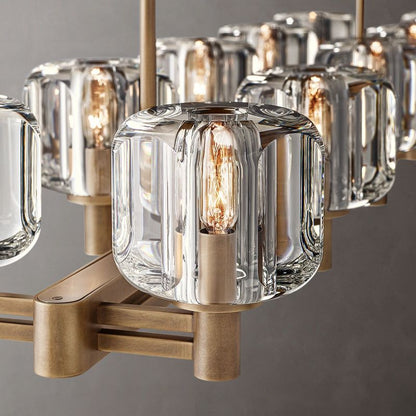 Sebendor Double Linear Chandelier 54"