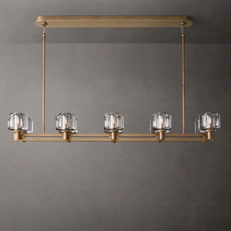 Sebendor Double Linear Chandelier 54"