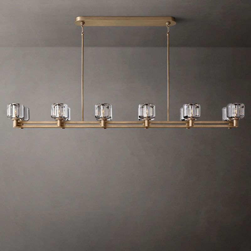 Sebendor Double Linear Chandelier 72"