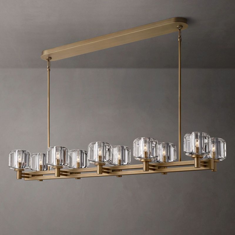 Sebendor Double Linear Chandelier 54"