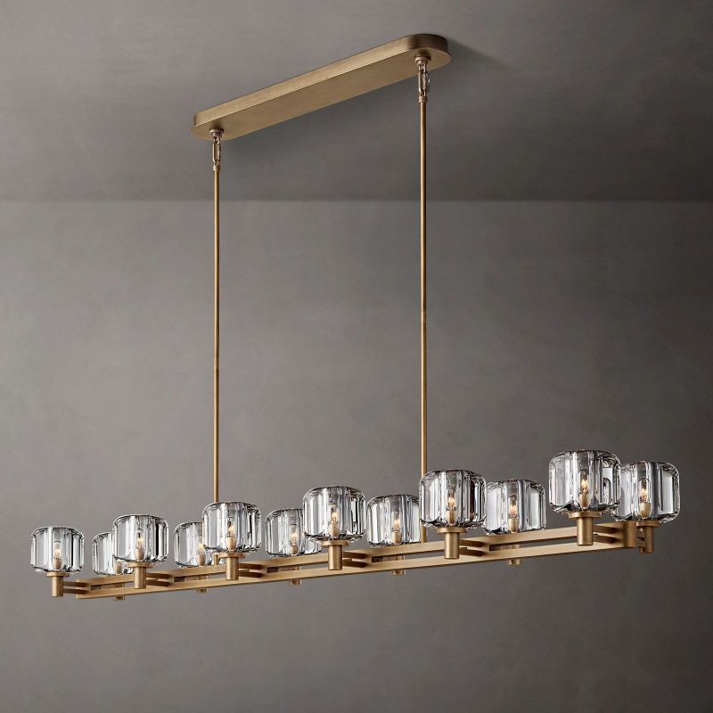 Sebendor Double Linear Chandelier 72"
