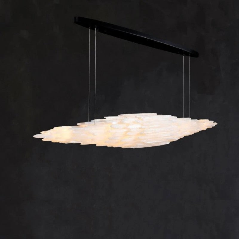 Selenite Crystal Natural Chandelier 47" 59" 71"