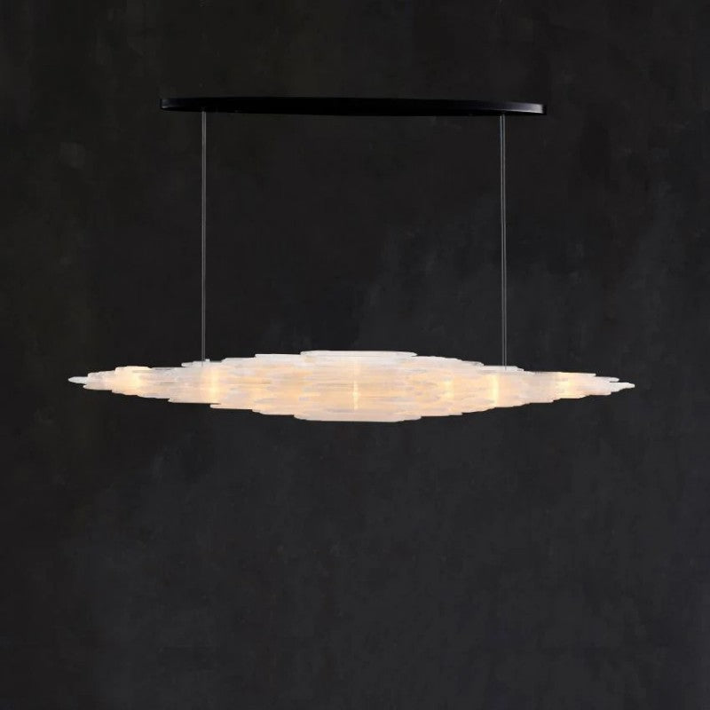 Selenite Crystal Natural Chandelier 47" 59" 71"