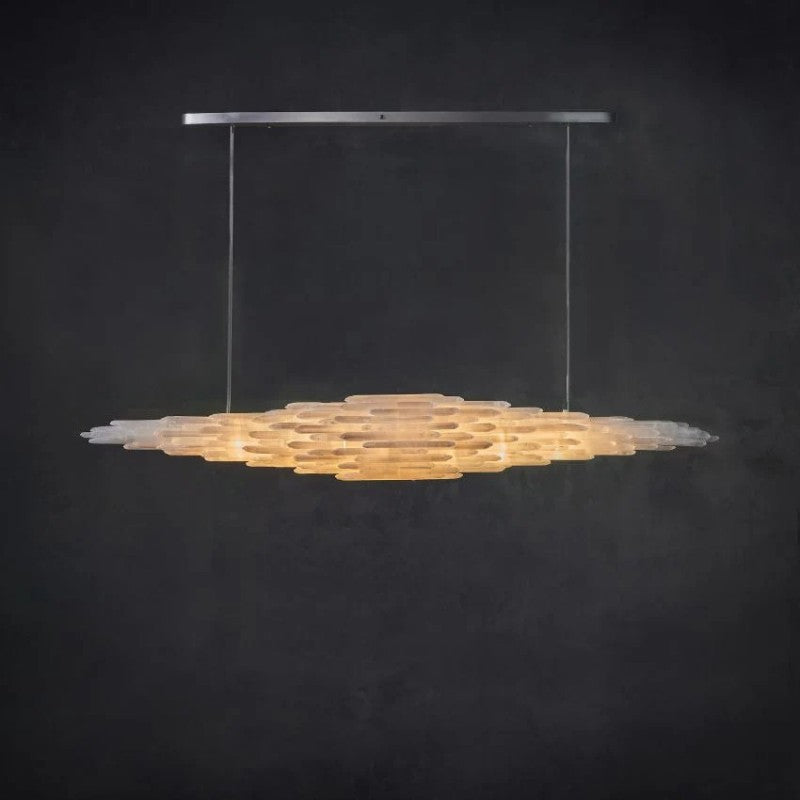 Selenite Crystal Natural Chandelier 47" 59" 71"