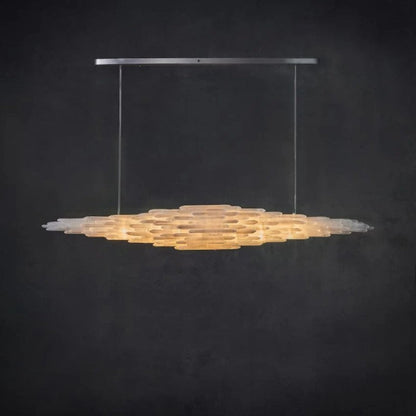 Selenite Crystal Natural Chandelier 47" 59" 71"