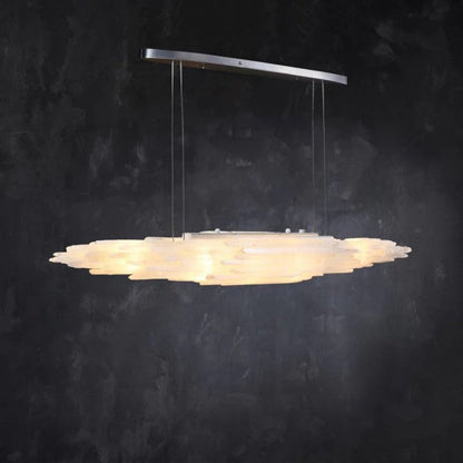 Selenite Crystal Natural Chandelier 47" 59" 71"