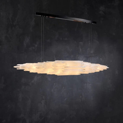 Selenite Crystal Natural Chandelier 47" 59" 71"