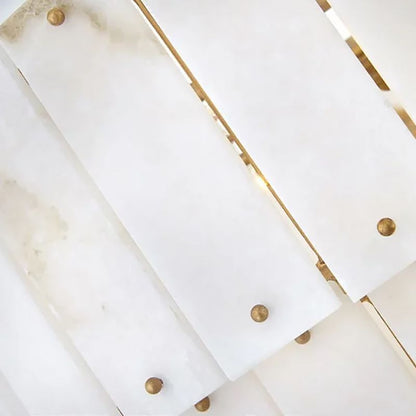 Simona Alabaster Round 4-Tier Chandelier