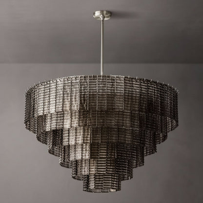 Samurix Glass Round Chandelier 41”