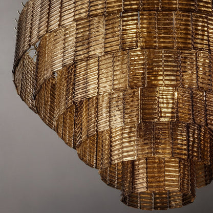 Samurix Glass Round Chandelier 41”