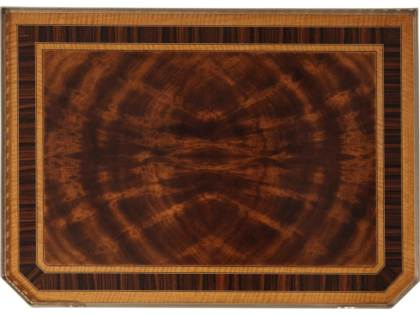 Viscount's Nightstand with Flame Mahogany and Rosewood Banding