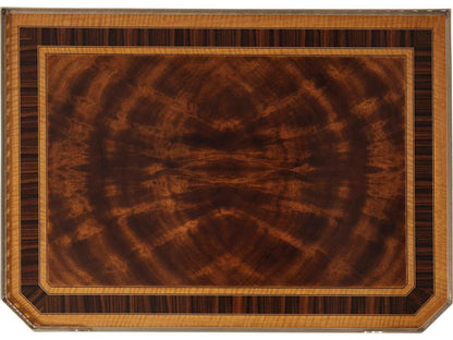 Viscount's Nightstand with Flame Mahogany and Rosewood Banding