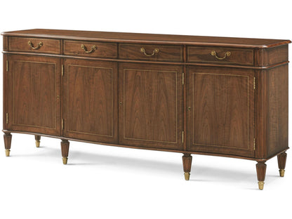Tilbury Sideboard Althorp Living History Figured Walnut Brass Details