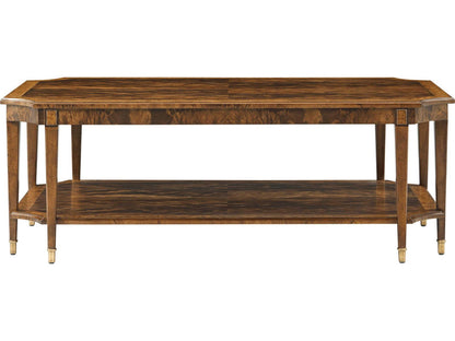Sloane Rectangular Coffee Table in Edwardian Brown with Okoume Veneer