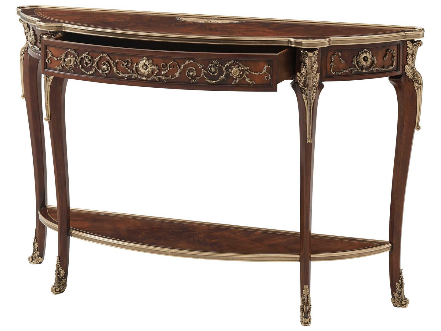 Stephen Church Melina Console Table in Old English Finish
