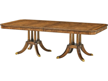 Sloane Rectangle 140-Inch Dining Table in Edwardian Brown Finish