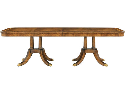 Sloane Rectangle 140-Inch Dining Table in Edwardian Brown Finish