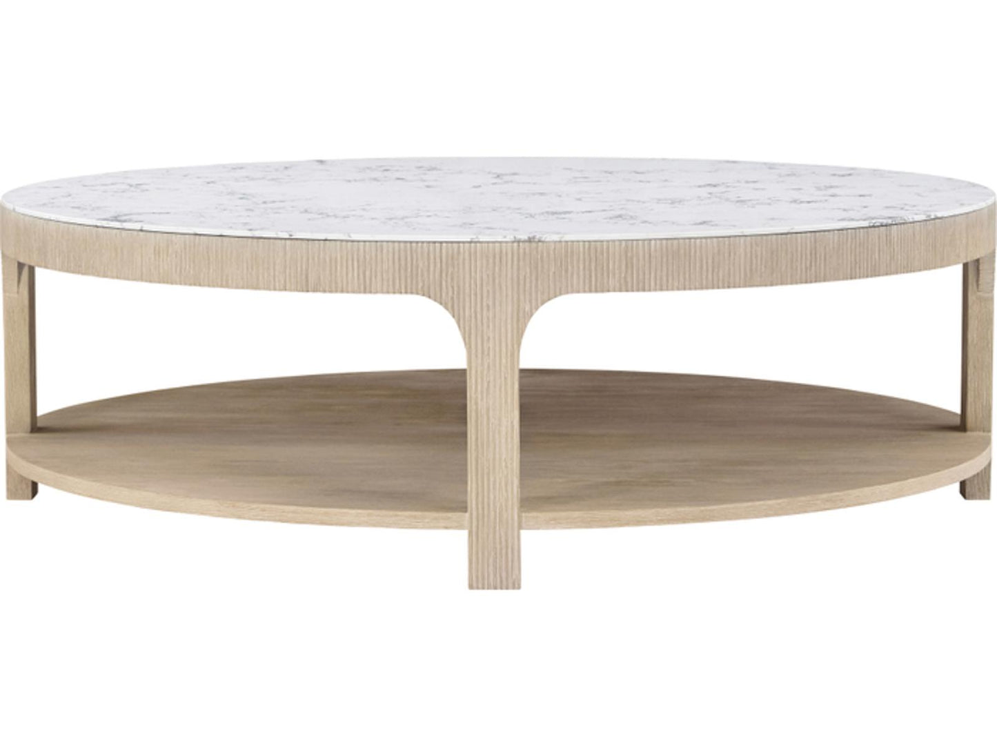Horizon Round Quartz Coffee Table in Day Finish