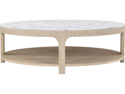 Horizon Round Quartz Coffee Table in Day Finish