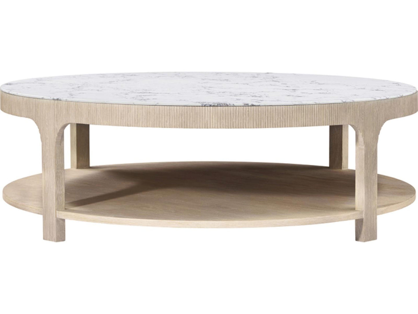 Horizon Round Quartz Coffee Table in Day Finish