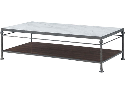 Spencer London Rectangular Metal Coffee Table in Fulham Finish
