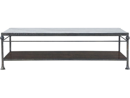 Spencer London Rectangular Metal Coffee Table in Fulham Finish