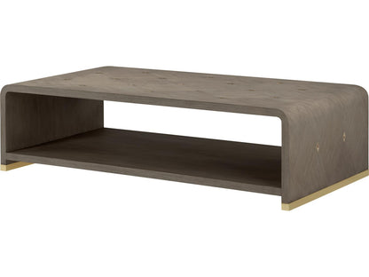 Judith Leiber Couture Rectangle Coffee Table in Mink Finish
