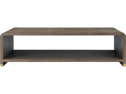 Judith Leiber Couture Rectangle Coffee Table in Mink Finish