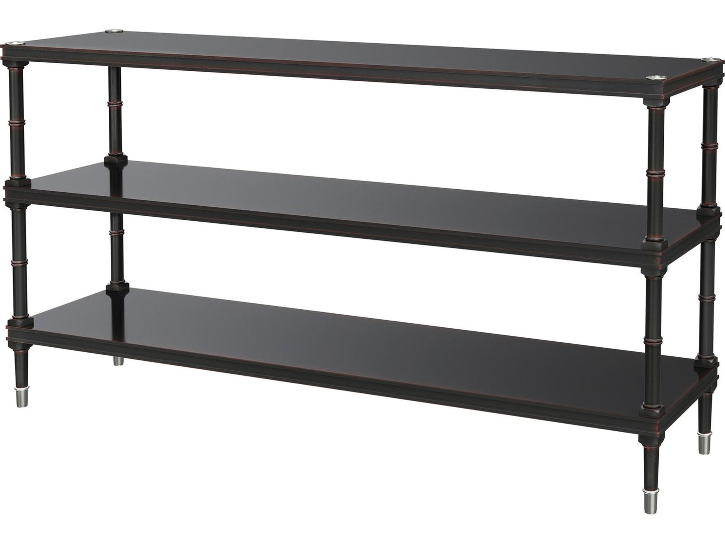 Spencer London Console Table Sycamore and Khaya Wood with Fulham Finish