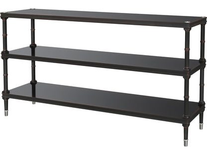 Spencer London Console Table Sycamore and Khaya Wood with Fulham Finish