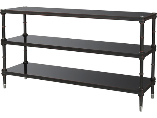 Spencer London Console Table Sycamore and Khaya Wood with Fulham Finish
