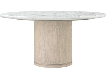 Horizon Round Dining Table with Quartz Top in Day Finish