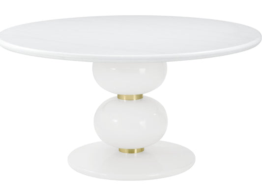 Judith Leiber Round 60-Inch Dining Table in Solstice Finish
