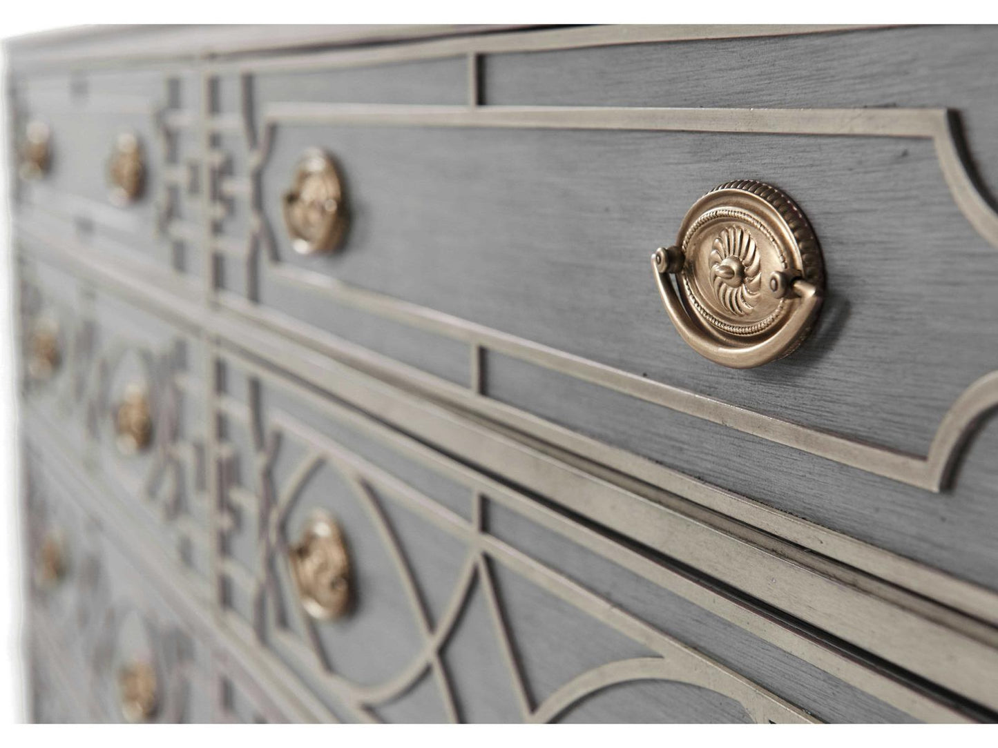 Ta - Morning Room Gray Solid Wood Double Dresser