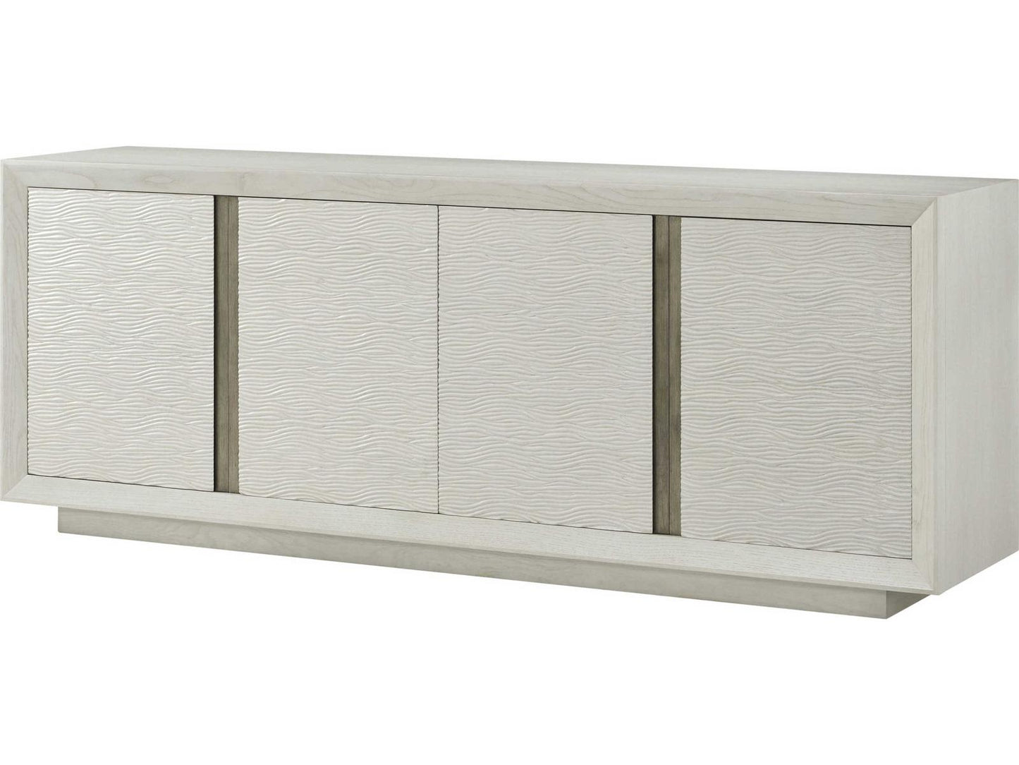 Essence 90-Inch Solid Wood Media Console in Opal Finish