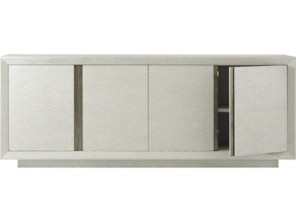 Essence 90-Inch Solid Wood Media Console in Opal Finish