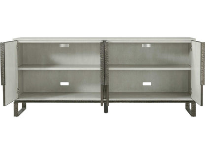 Essence Media Cabinet in Opal Finish