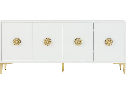 Judith Leiber Couture 4-Door Credenza III in Solstice and 18K Gold