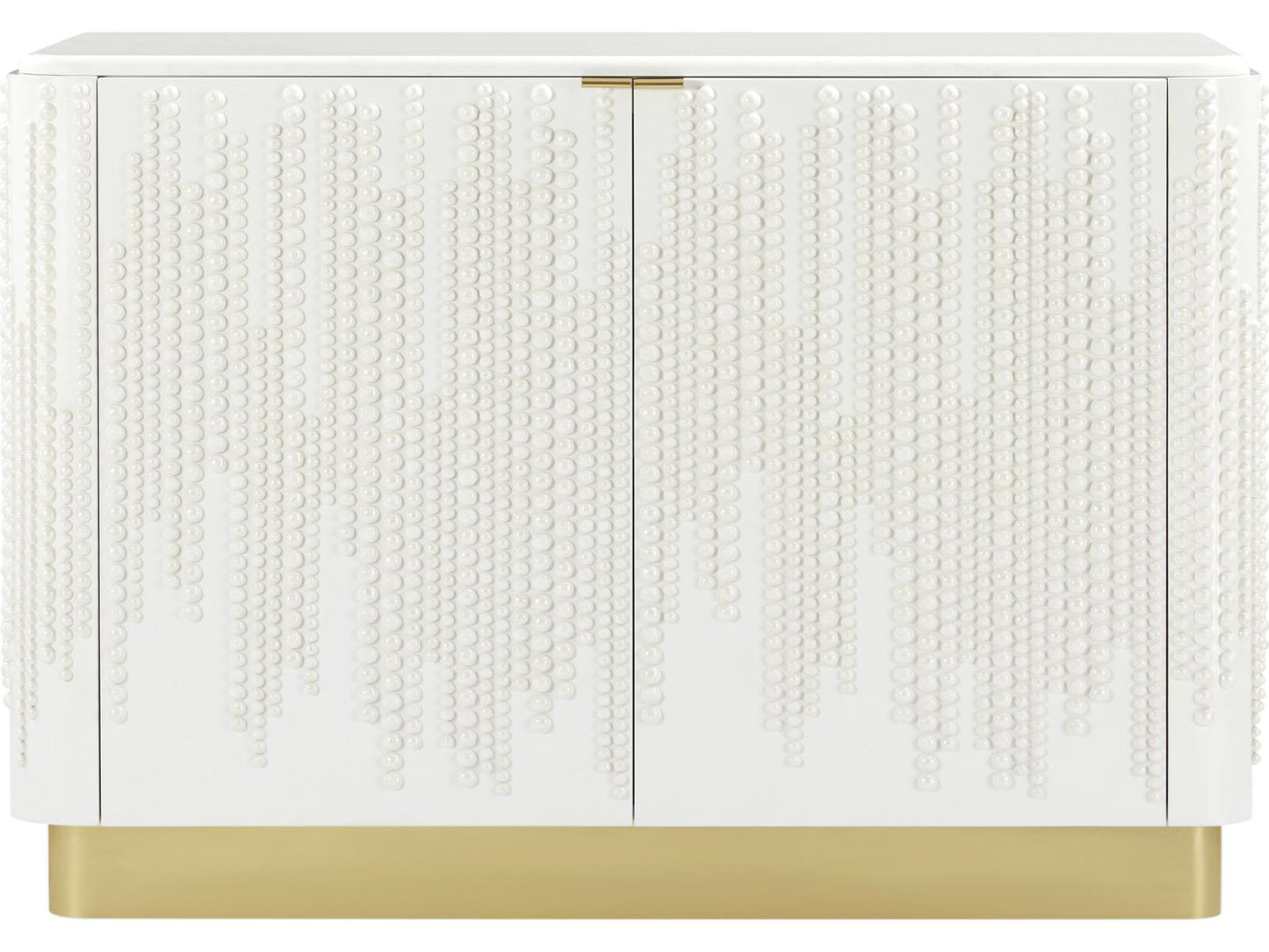 Judith Leiber Couture 2-Door Cabinet in Solstice and Pearl Finish