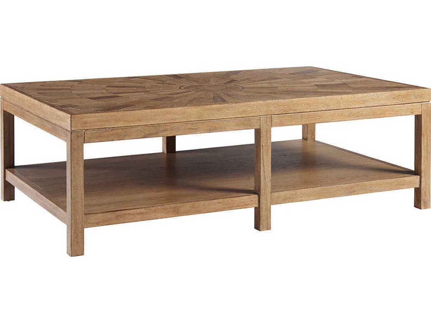Home Los Altos Ducane Rectangular Coffee Table in Natural Oak