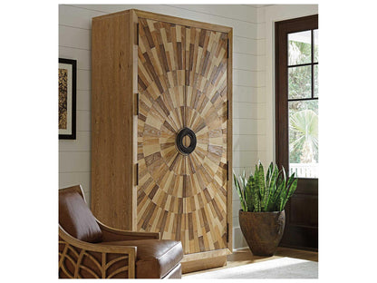 Los Altos Pavillion Wardrobe Armoire in Natural Oak