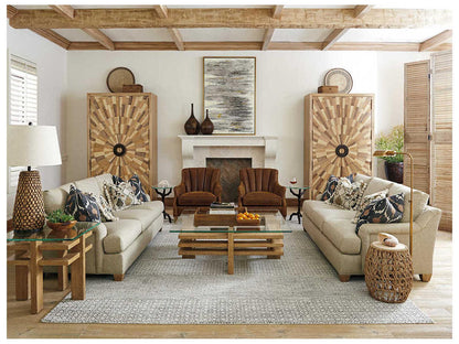 Los Altos Pavillion Wardrobe Armoire in Natural Oak