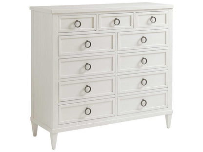 Home Pinecrest 11-Drawer Gentleman's Chest in Shell White